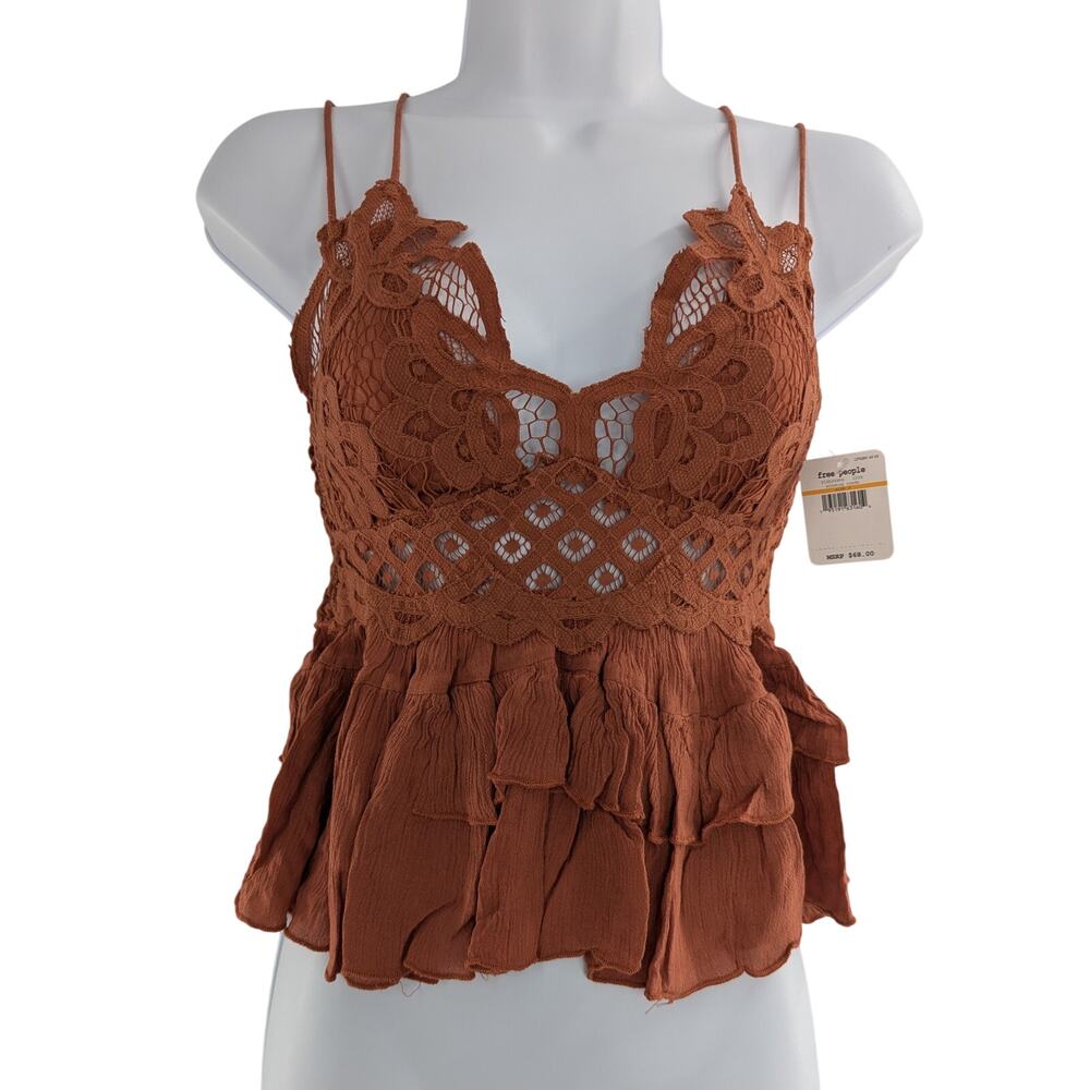Free People Adella Lace Camisole Top Size Small - Picture 10 of 11